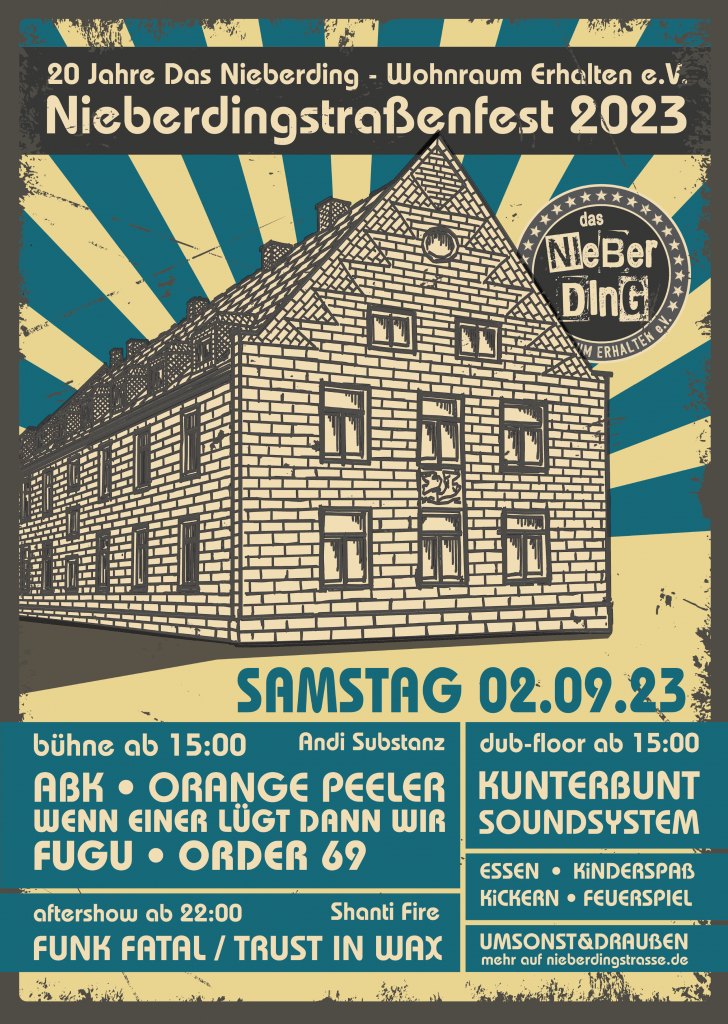 Nieberdingstraßenfest 2023 - Plakat